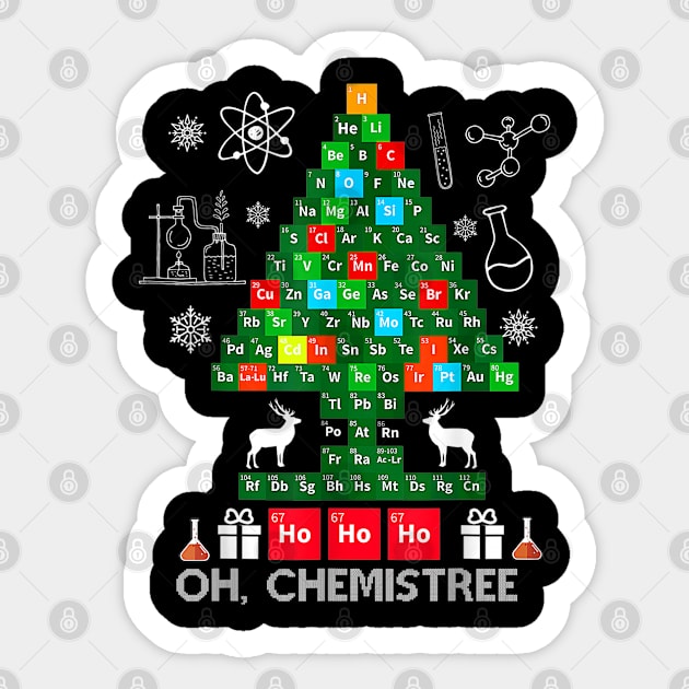 Science Christmas Oh Chemist Tree Chemistree Chemistry Sticker by little.tunny